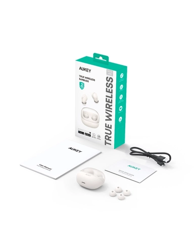 سماعات أذن لاسلكية أوكي M4، أبيض - EP-M4-WH