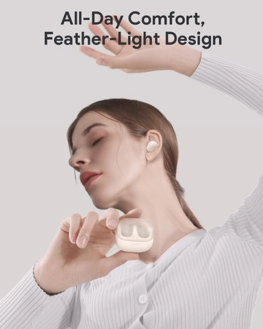 سماعات أذن لاسلكية أوكي M4، أبيض - EP-M4-WH