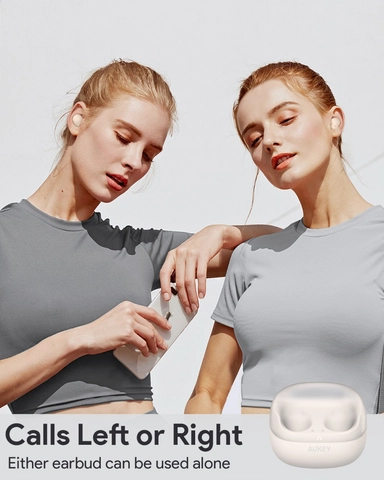 سماعات أذن لاسلكية أوكي M4، أبيض - EP-M4-WH