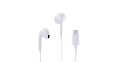 سماعات أذن سلكية من نوع Type-C من Aukey، أبيض - EP-CC1-WH