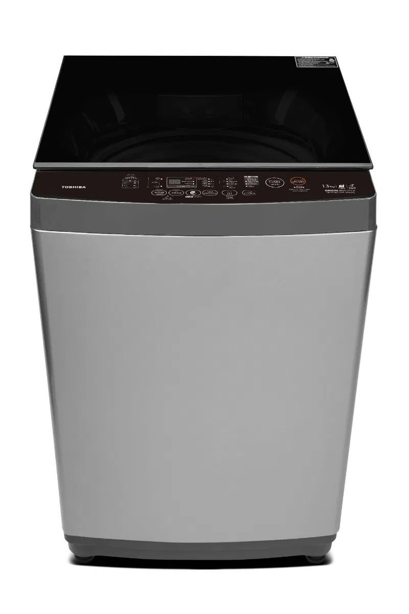 غسالة توشيبا 15 كيلو فتحة علوية فضي AW-DUHN1600LUPBB(SG)