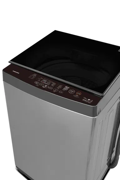 غسالة توشيبا 15 كيلو فتحة علوية فضي AW-DUHN1600LUPBB(SG)