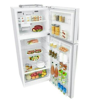 LG Top Freezer Refrigerator 15.4 CU.ft, Smart ThinQ (wifi), Inverter Linear Compressor LT17HBHWLN