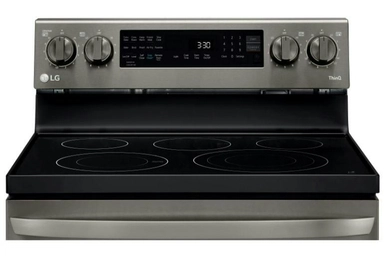 LG 6.3 cu ft. Smart Wi-Fi Enabled True Convection InstaView® Electric Oven with Air Fry, LREL6325D