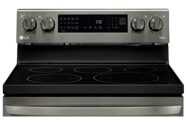 LG 6.3 cu ft. Smart Wi-Fi Enabled True Convection InstaView® Electric Oven with Air Fry, LREL6325D