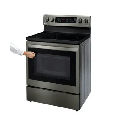 LG 6.3 cu ft. Smart Wi-Fi Enabled True Convection InstaView® Electric Oven with Air Fry, LREL6325D