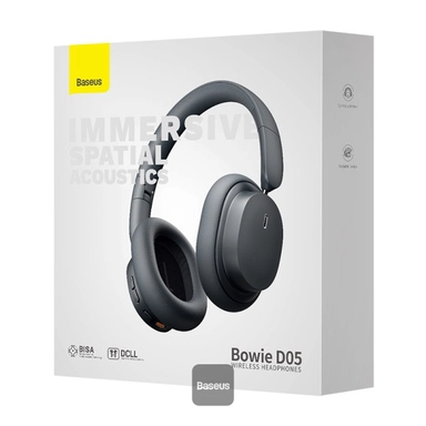 Baseus Bowie D05 Wireless Over-Ear Headphones, Gray - NGTD020213