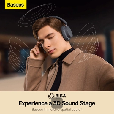 Baseus Bowie D05 Wireless Over-Ear Headphones, Gray - NGTD020213