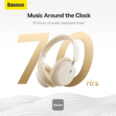 Baseus Bowie D05 Wireless Over-Ear Headphones, White - NGTD020202