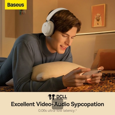 Baseus Bowie D05 Wireless Over-Ear Headphones, White - NGTD020202