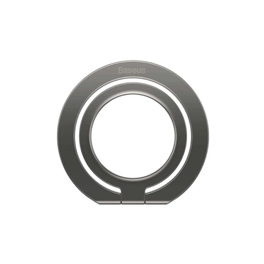 بيسوس هيلو ماجسيف حامل ومقبض هاتف مغناطيسي مع حامل، رمادي - SUCH000013