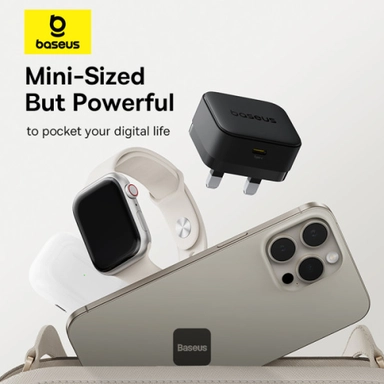 Baseus Palm Wall Charger, 20W, USB-C, Black - P1011160C213-00