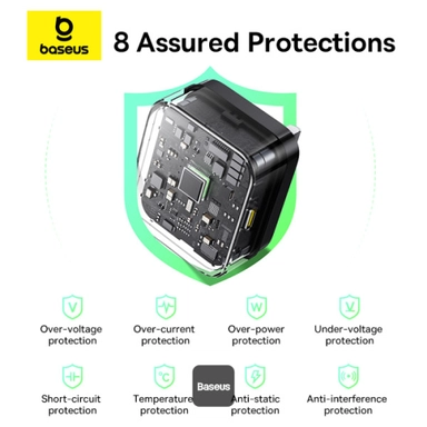 Baseus Palm Wall Charger, 20W, USB-C, Black - P1011160C213-00