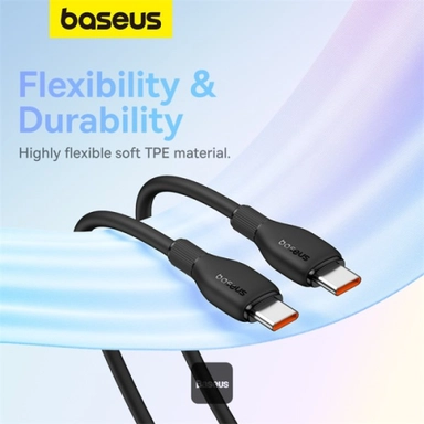 Baseus Pudding Series C to C Cable, Cable, 100W , USB-C, Black - P10355702111-B2