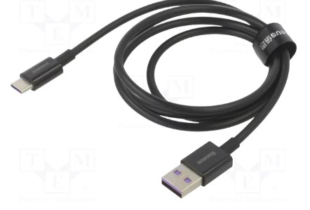 Baseus Superior A to C Fast Charging Cable, Cable, 66W, 1M, Black - CATYS-01