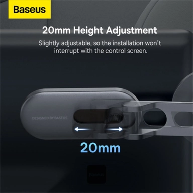 Baseus T-Space Series Magnetic Car Phone Holder, Silver - C40151300S11-00