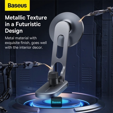 Baseus T-Space Series Magnetic Car Phone Holder, Silver - C40151300S11-00