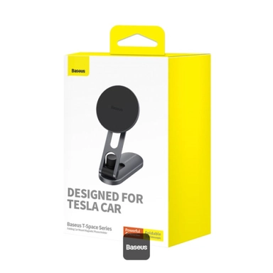 Baseus T-Space Series Magnetic Car Phone Holder, Silver - C40151300S11-00