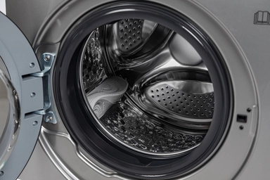 غسالة ملابس بيسيك  تحميل أمامي سعة 13 كجم مع مجفف، 15 برنامجًا، فضي - BAWMDF-M130S