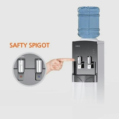 Waco Stand Water Dispenser 2 Taps, Hot / Cold, Black, W2-170BA