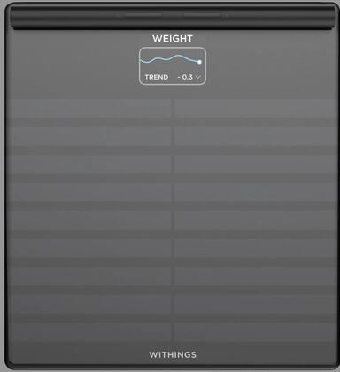 ويذينجز ميزان رقمي ذكي لقياس الجسم ،باللون الأسود