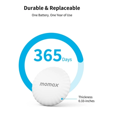 Momax PinTag Find My Tracker White