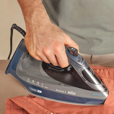 Braun Steam Iron, 0.33L, 3200W, Dark Blue - BRSI9682DB