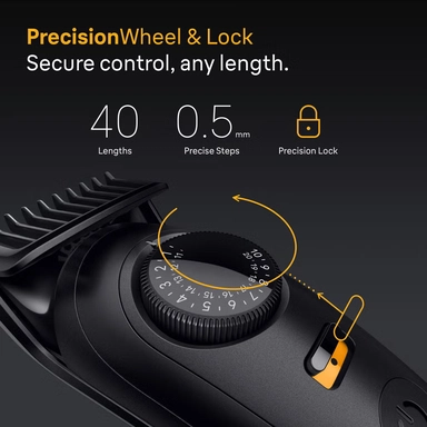 ماكينة تشذيب اللحية من براون السلسلة 5، ماكينة تشذيب اللحية جافة ورطبة مع 8 أدوات وملحقات تصفيف، أسود - BT5560