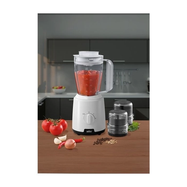 خلاط براون بلاستيك 1.5 لتر 600 واط ابيض JB1023WH