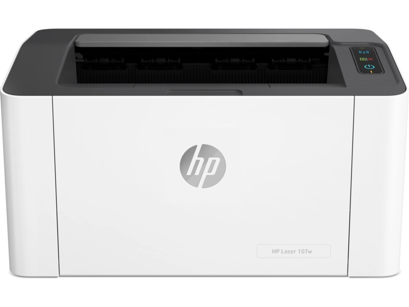 طابعة اتش بي ليزر 107W لاسلكية ابيض
