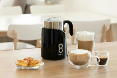 SENCOR Milk Frother and Warmer, 650 Watts, Black * Steel, SMF 4000BK