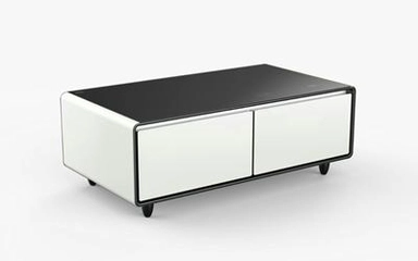 طاولة ذكية اكسبير مع ثلاجة مدمجة 135 لتر أبيض XPSTF-135WH
