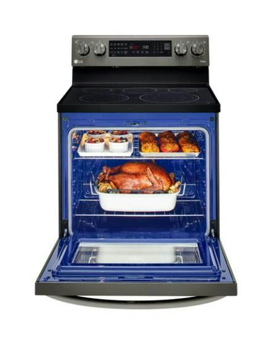 LG 6.3 cu ft. Smart Wi-Fi Enabled True Convection InstaView® Electric Oven with Air Fry, LREL6325D