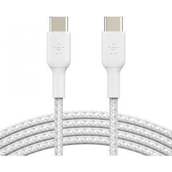 Belki C to C Cable Boost Charge Braided 1M-60W-White