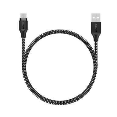 Aukey  Nylon USB 2.0 to Micro USB Cable 2m AM2 Black