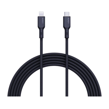 Aukey  Nylon  MFI Cable USB-C To Lightning 1.8m NCL2 Black