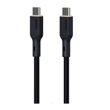 Aukey 1M 140W Silicone USB-C to USB-C Cable Black