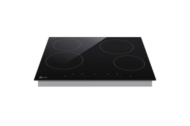 LG Built-in Electric Hob 59cm 4 Burners Black Ceramic, CBEZ2414B