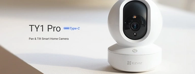 ايزفيز، كاميرا مراقبة داخلية، 4K، 8 ميجابكسل، دوران 360°، تحريك وإمالة، أبيض، TY1 Pro