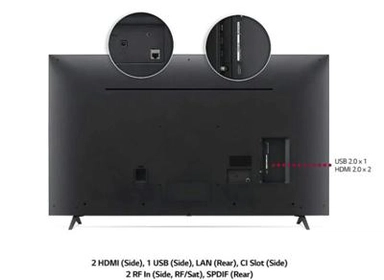 تلفزيون UP77 ذكي فائق الوضوح (UHD) من إل جي مقاس 65 بوصة بدقة 65UP7750PVB ,4K