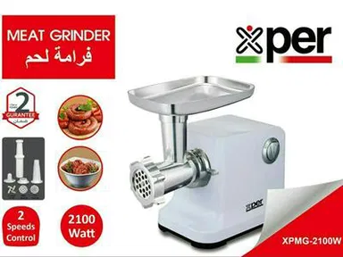 Xper Meat Grinder 2100 Watt White + Attachments, XPMG-2100W