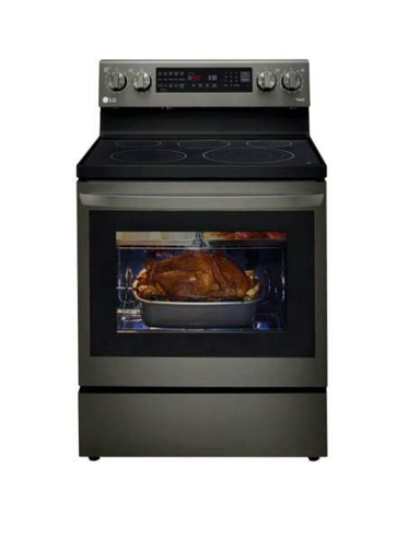 LG 6.3 cu ft. Smart Wi-Fi Enabled True Convection InstaView® Electric Oven with Air Fry, LREL6325D