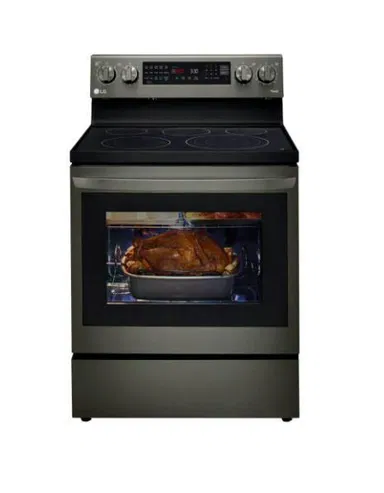 LG 6.3 cu ft. Smart Wi-Fi Enabled True Convection InstaView® Electric Oven with Air Fry, LREL6325D