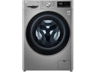 غسالة  LG اتوماتيك 9ك استيل فتحةامامية تنشيف 6 ك WSV0906XM