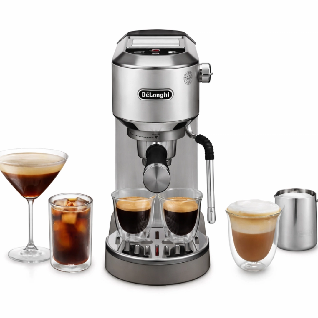 دي لونجي ماكينة قهوة إسبريسو، 1.1 لتر، 1450 واط، فضي – DLEC890.M