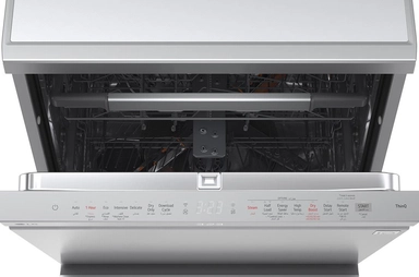 LG Silver Dishwasher, 14 Place ,Settings 10 Programs 3 Racks, DFC287HVS