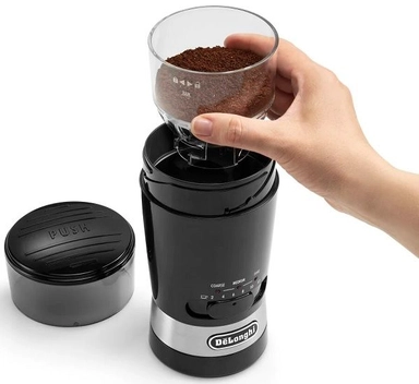 DeLonghi Mill Coffee Grinder, KG210-BK