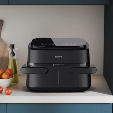 Philips Air Fryer, 7.1L, Black, 2450W, NA150/00