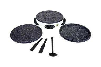 شواية وصانع كريب ومصابيب اكسبير 3*1 1500 واط جرانيت XPCM-508