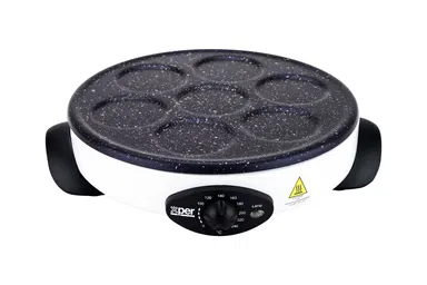 شواية وصانع كريب ومصابيب اكسبير 3*1 1500 واط جرانيت XPCM-508